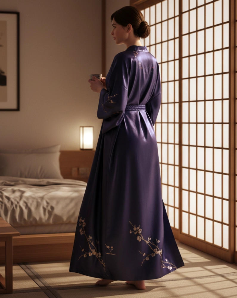 porter Kimono long femme nuit