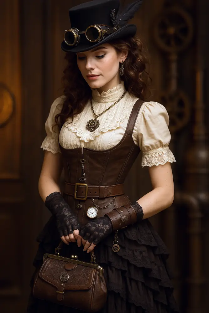 accessoires jupe steampunk femme