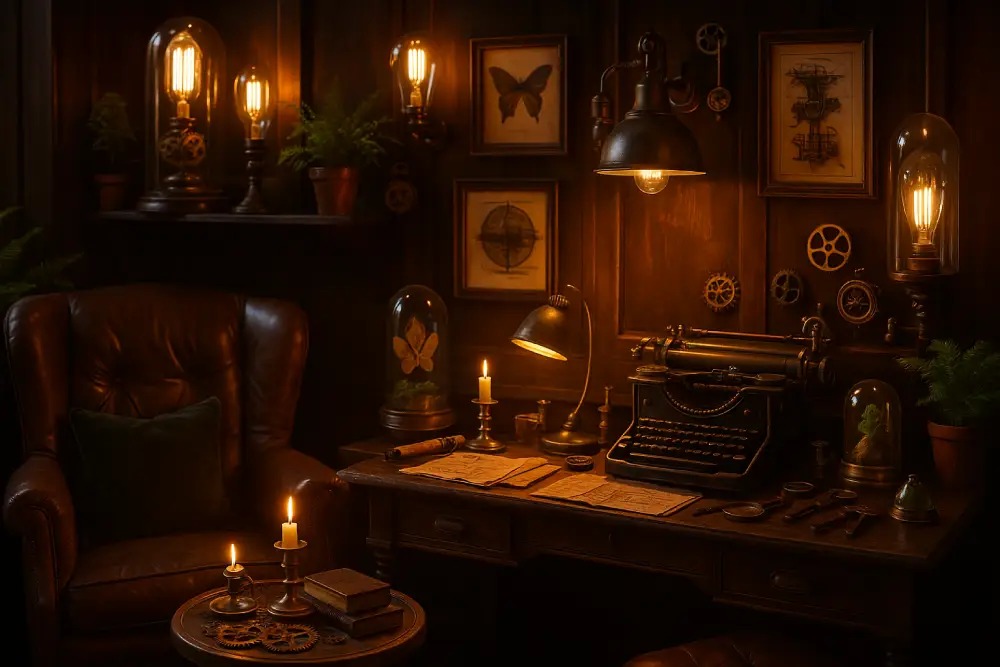 Décoration steampunk ambiance