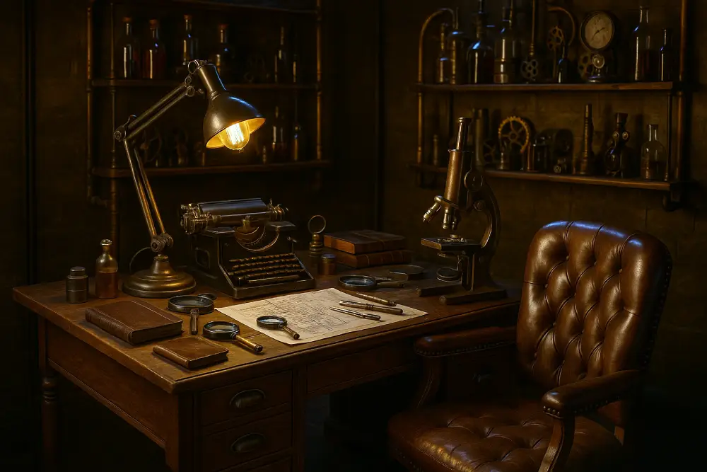 Décoration steampunk bureau