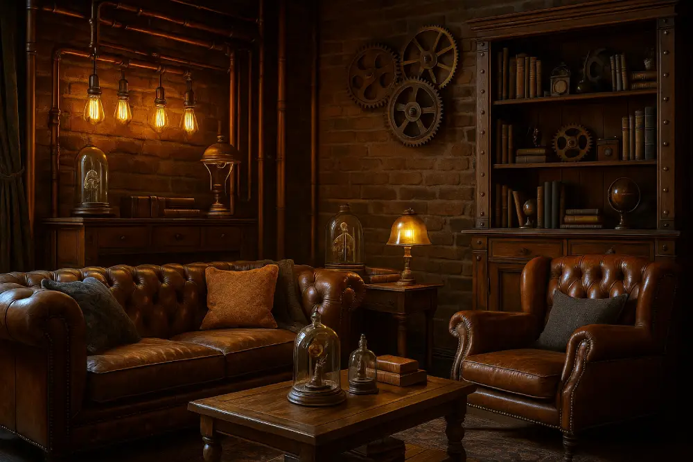 Décoration steampunk matériaux