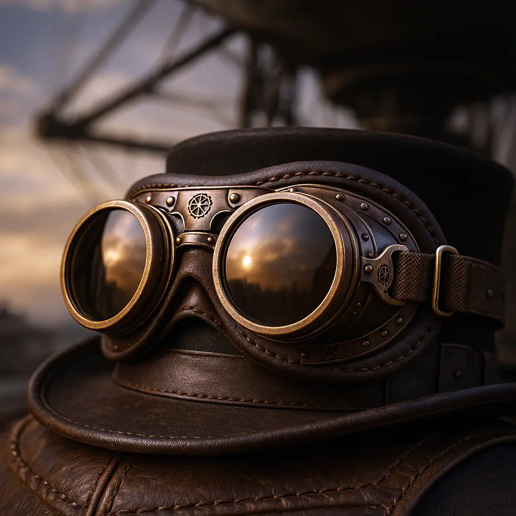 lunettes steampunk aviateur