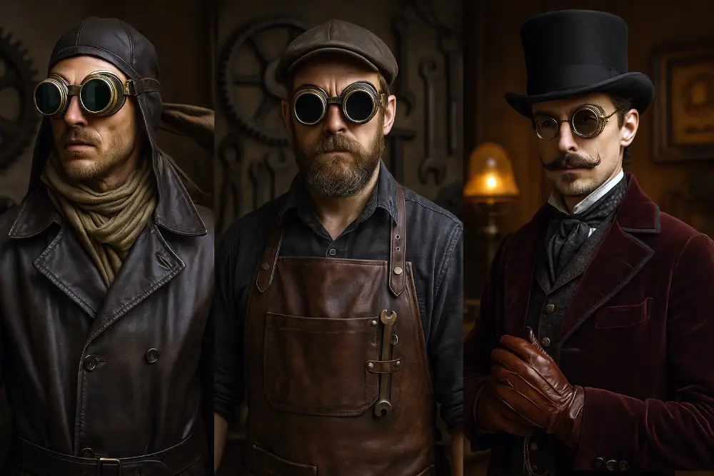matériaux lunettes steampunk