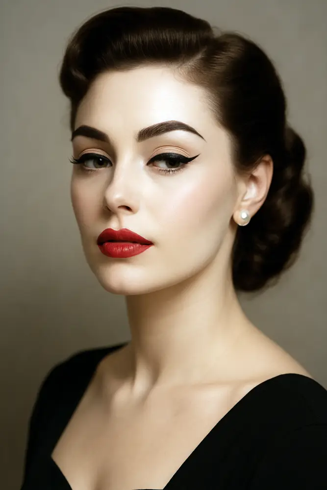 maquillage mode femme années 50