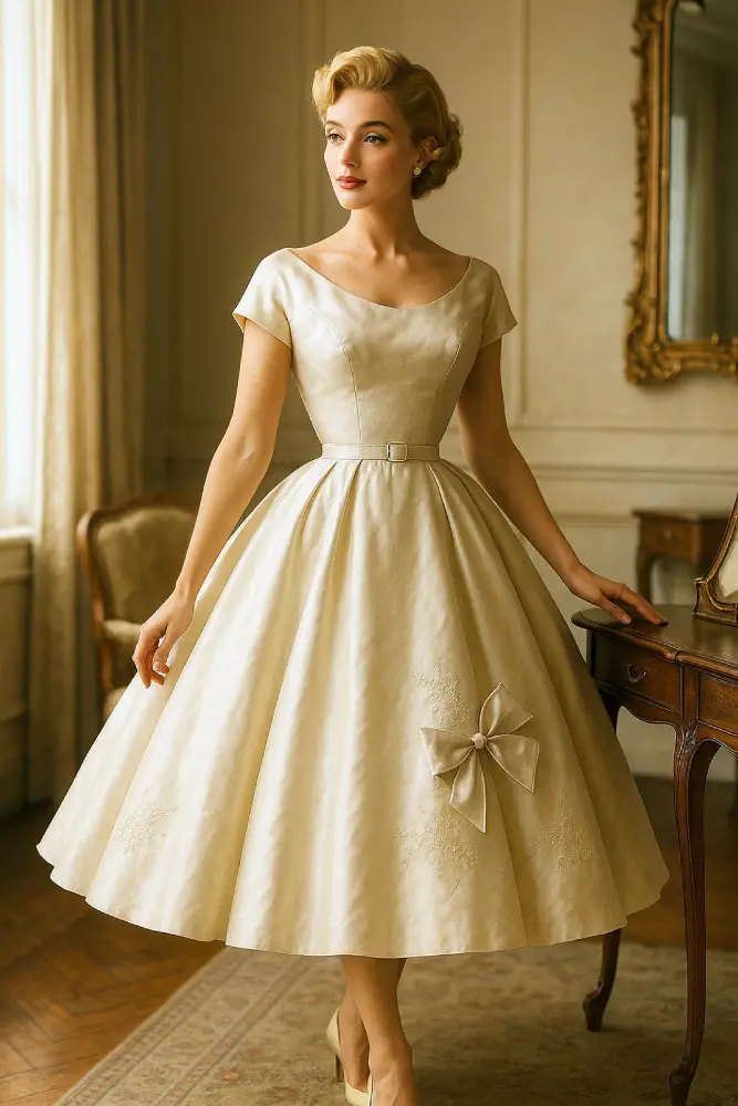 mode femme années 50 silhouette sablier