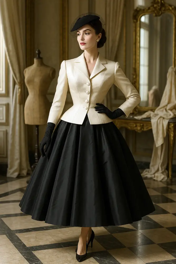 mode femme années 50 New Look Christian Dior