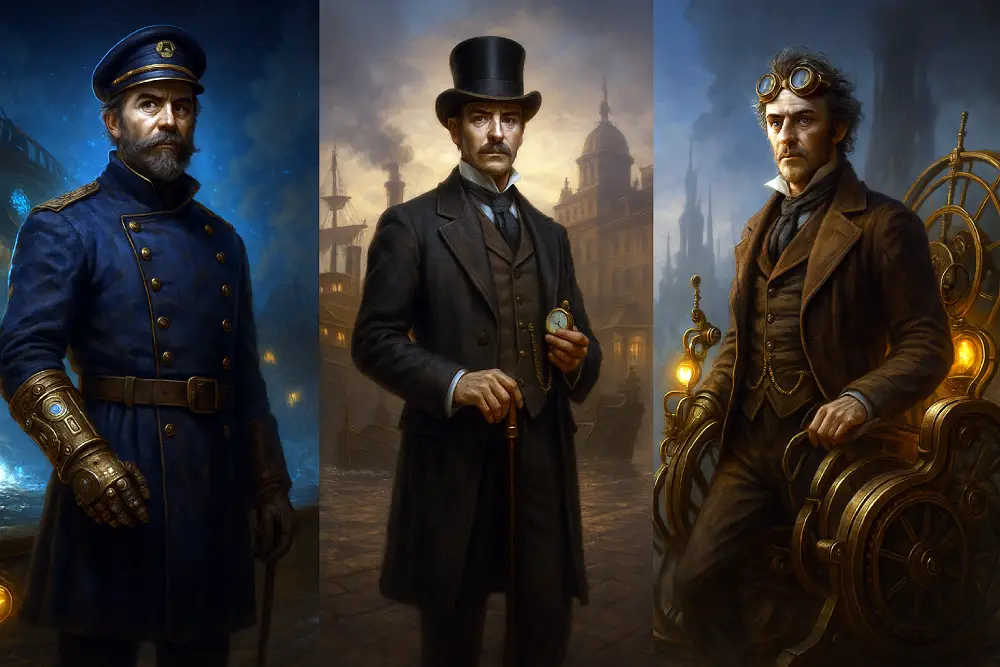 personnages et icones du steampunk