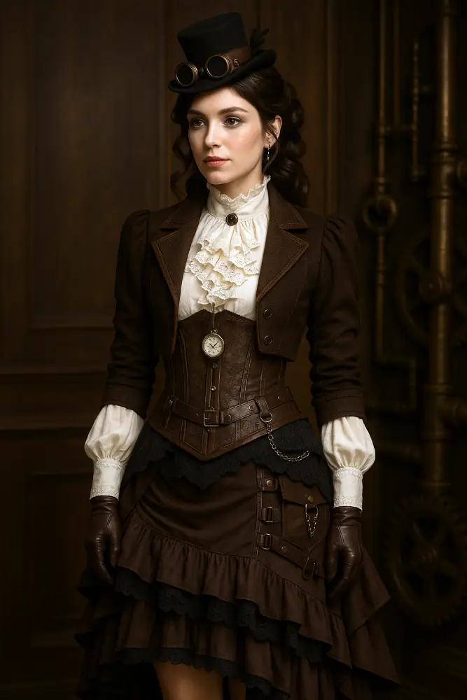 bien porter jupe steampunk femme