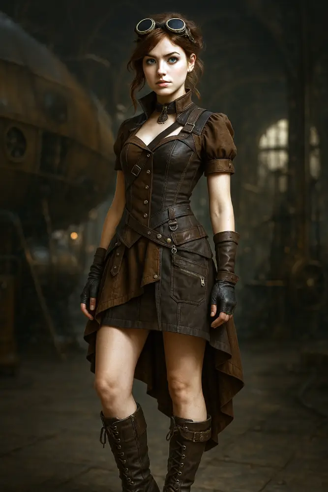 robe steampunk courte
