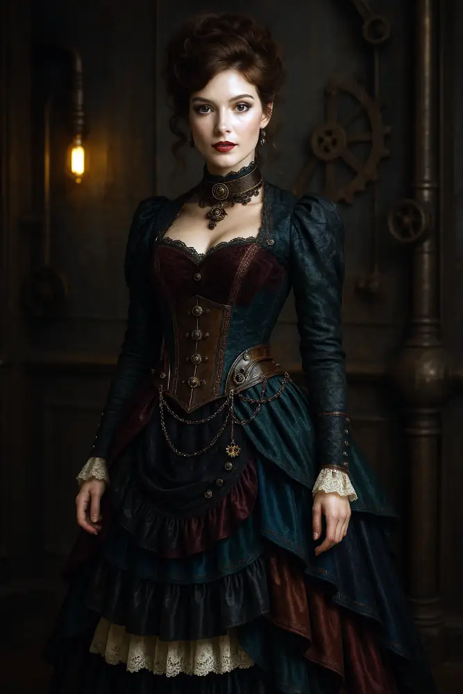 robe steampunk femme
