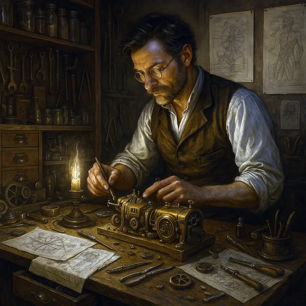 steampunk inventeur