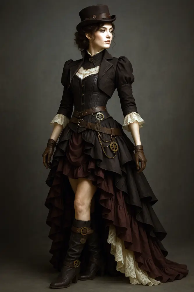 superposition vêtements steampunk